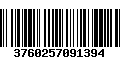 Código de Barras 3760257091394