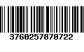 Código de Barras 3760257870722