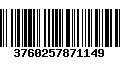 Código de Barras 3760257871149