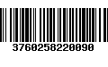 Código de Barras 3760258220090