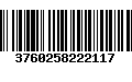 Código de Barras 3760258222117