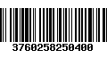 Código de Barras 3760258250400