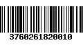 Código de Barras 3760261820010