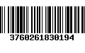 Código de Barras 3760261830194