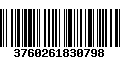 Código de Barras 3760261830798