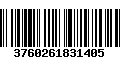 Código de Barras 3760261831405