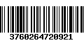 Código de Barras 3760264720921