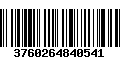 Código de Barras 3760264840541