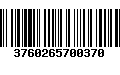 Código de Barras 3760265700370