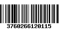 Código de Barras 3760266120115