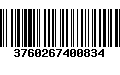 Código de Barras 3760267400834