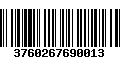 Código de Barras 3760267690013