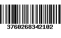 Código de Barras 3760268342102