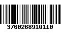 Código de Barras 3760268910110