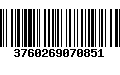 Código de Barras 3760269070851