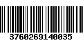 Código de Barras 3760269140035