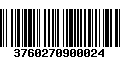 Código de Barras 3760270900024