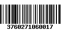 Código de Barras 3760271060017