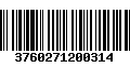 Código de Barras 3760271200314