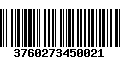 Código de Barras 3760273450021