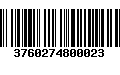 Código de Barras 3760274800023