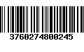 Código de Barras 3760274800245