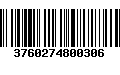 Código de Barras 3760274800306