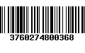 Código de Barras 3760274800368