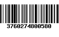 Código de Barras 3760274800580