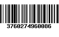 Código de Barras 3760274960086