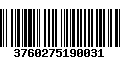 Código de Barras 3760275190031