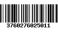 Código de Barras 3760276025011