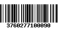 Código de Barras 3760277100090