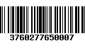 Código de Barras 3760277650007