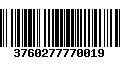 Código de Barras 3760277770019