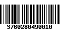 Código de Barras 3760280490010