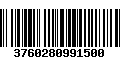 Código de Barras 3760280991500