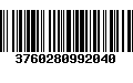 Código de Barras 3760280992040