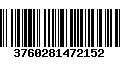 Código de Barras 3760281472152