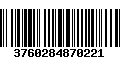 Código de Barras 3760284870221