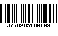 Código de Barras 3760285100099