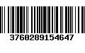 Código de Barras 3760289154647