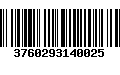 Código de Barras 3760293140025