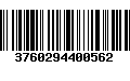 Código de Barras 3760294400562