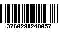 Código de Barras 3760299240057