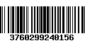 Código de Barras 3760299240156