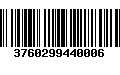 Código de Barras 3760299440006