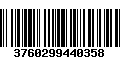 Código de Barras 3760299440358