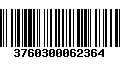 Código de Barras 3760300062364