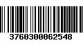 Código de Barras 3760300062548